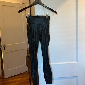 Spanx faux leather leggings.